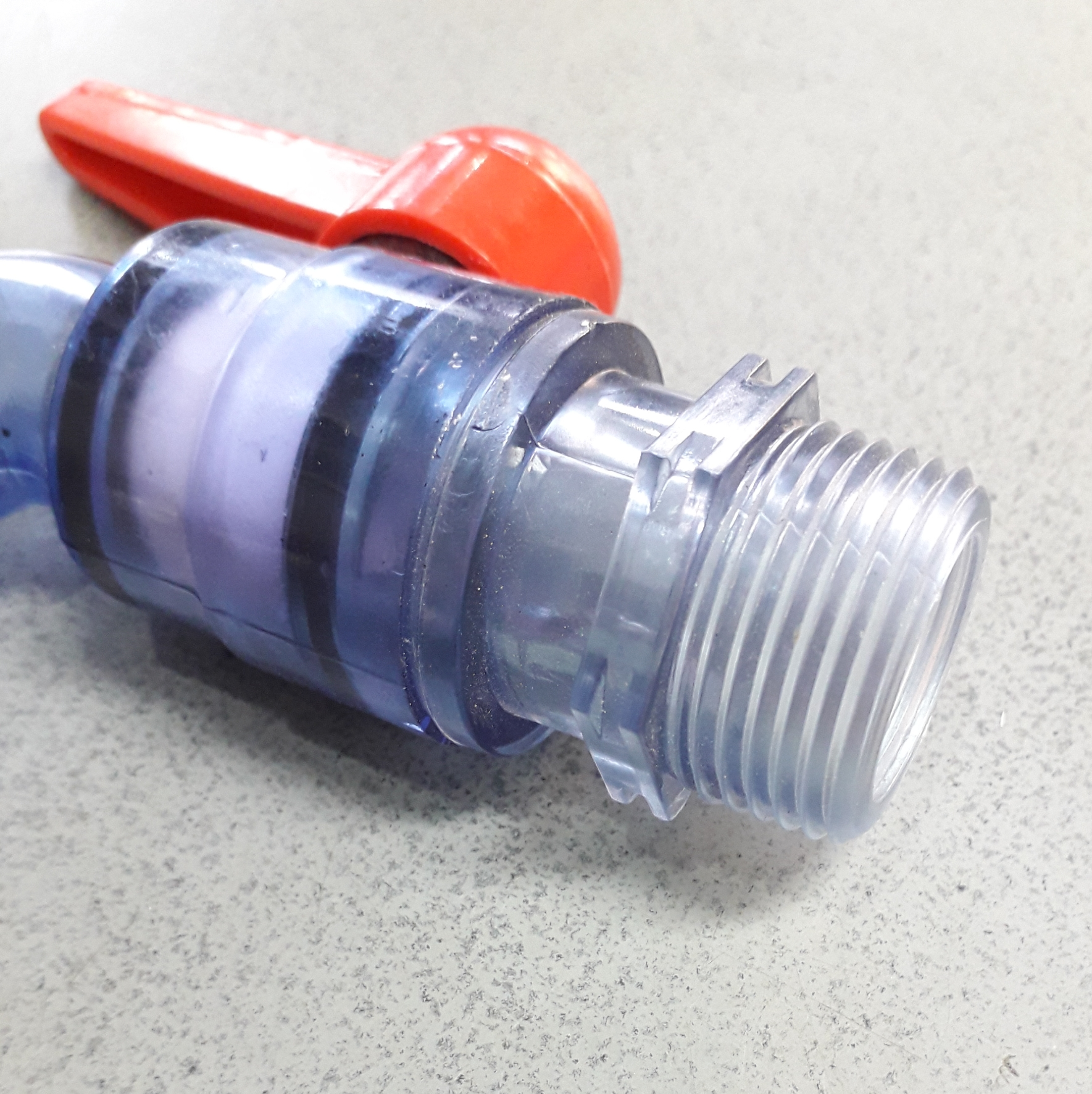 ก๊อกบอลปากสนาม PVC ใส