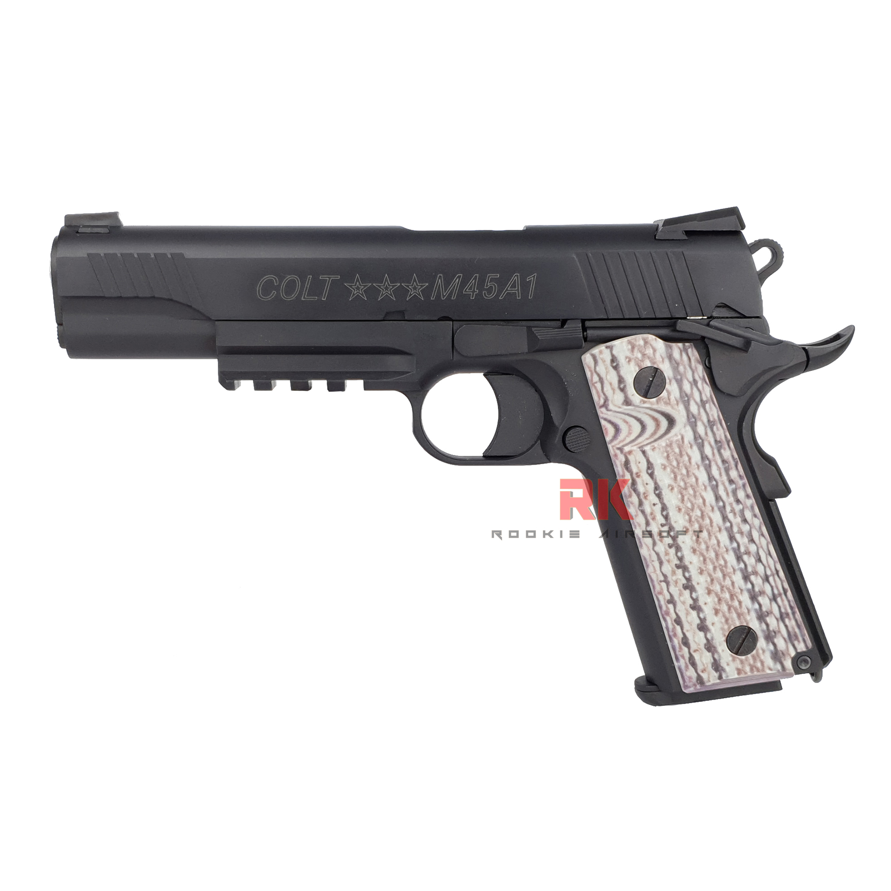 SRC Colt M45A1 Dual Magazines (Green gas + Co2) GBB - Black