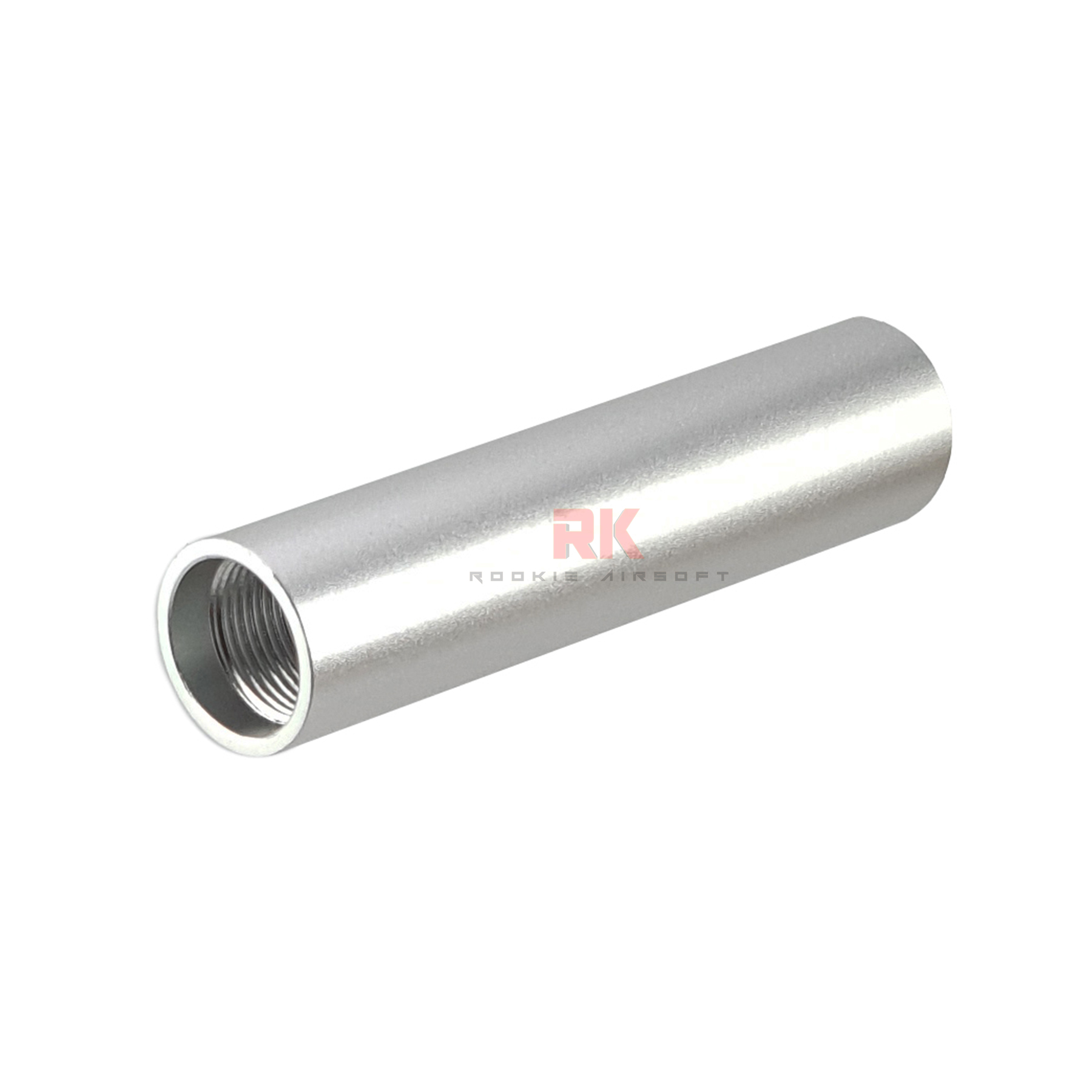 KF Airsoft CNC Aluminum Threaded Outer Barrel For Marui Hi-Capa 5.1 - Silver