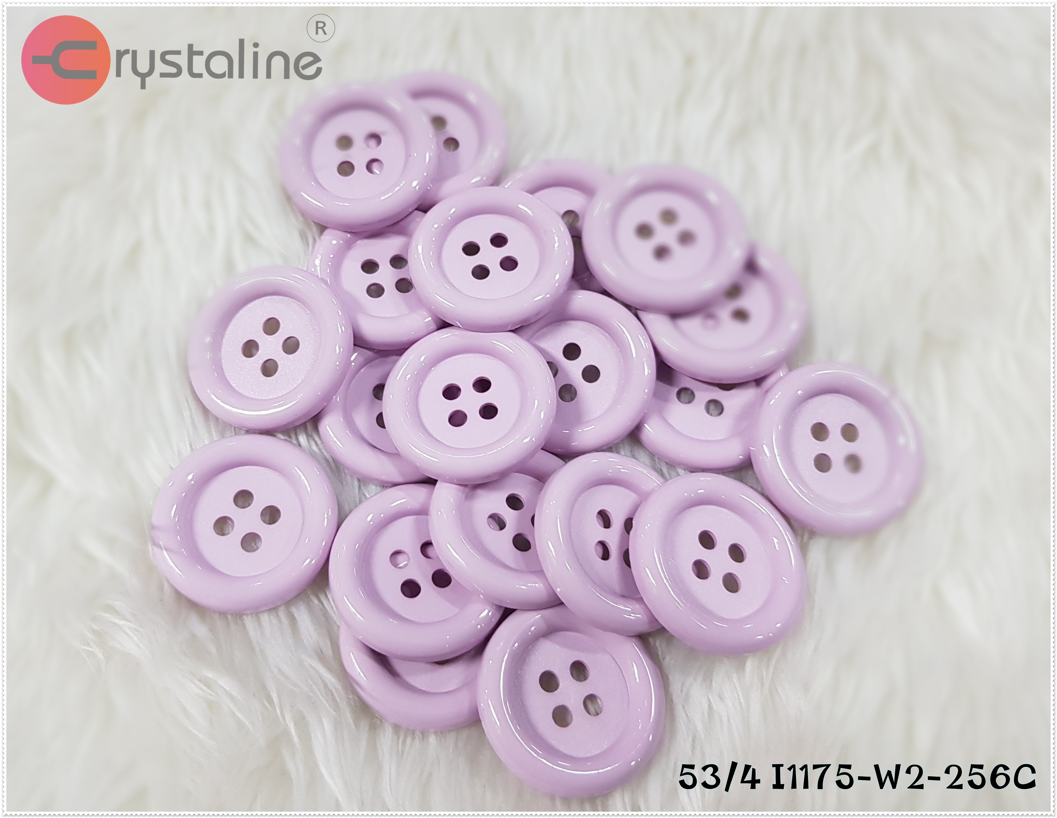 Big button - Purple col. (size 53L,50pcs/pack)