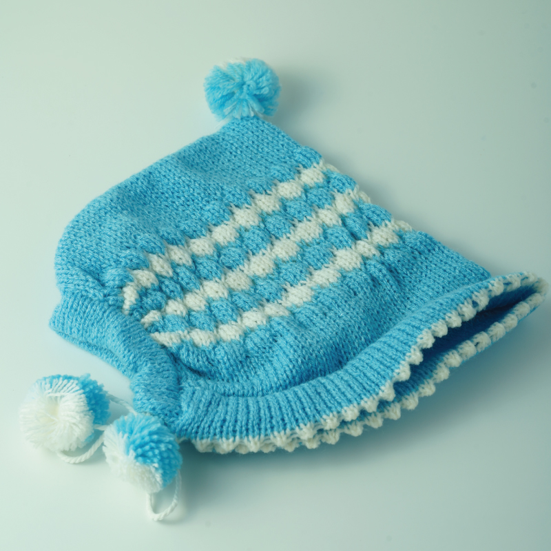 ขายส่ง หมวกไหมพรมเด็กแรกเกิด รุ่นหมวกน้อยหน่าสามจุก (ราคาต่อโหล) nongnini1988