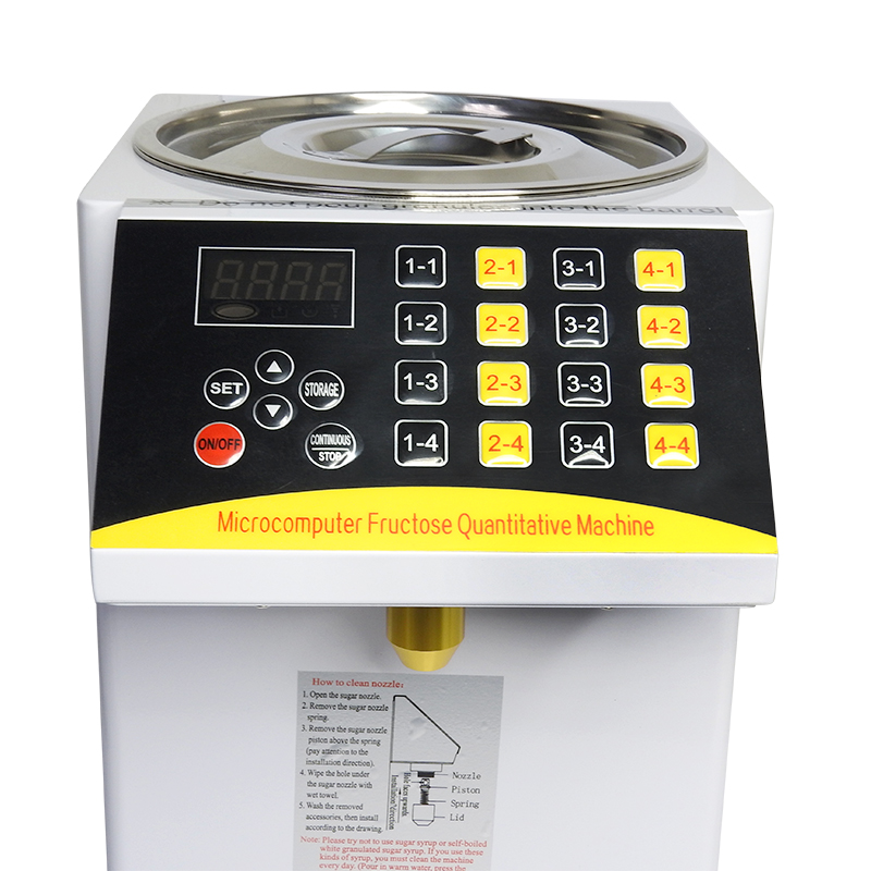 Automatic syrup dispenser with 1 dispenser head