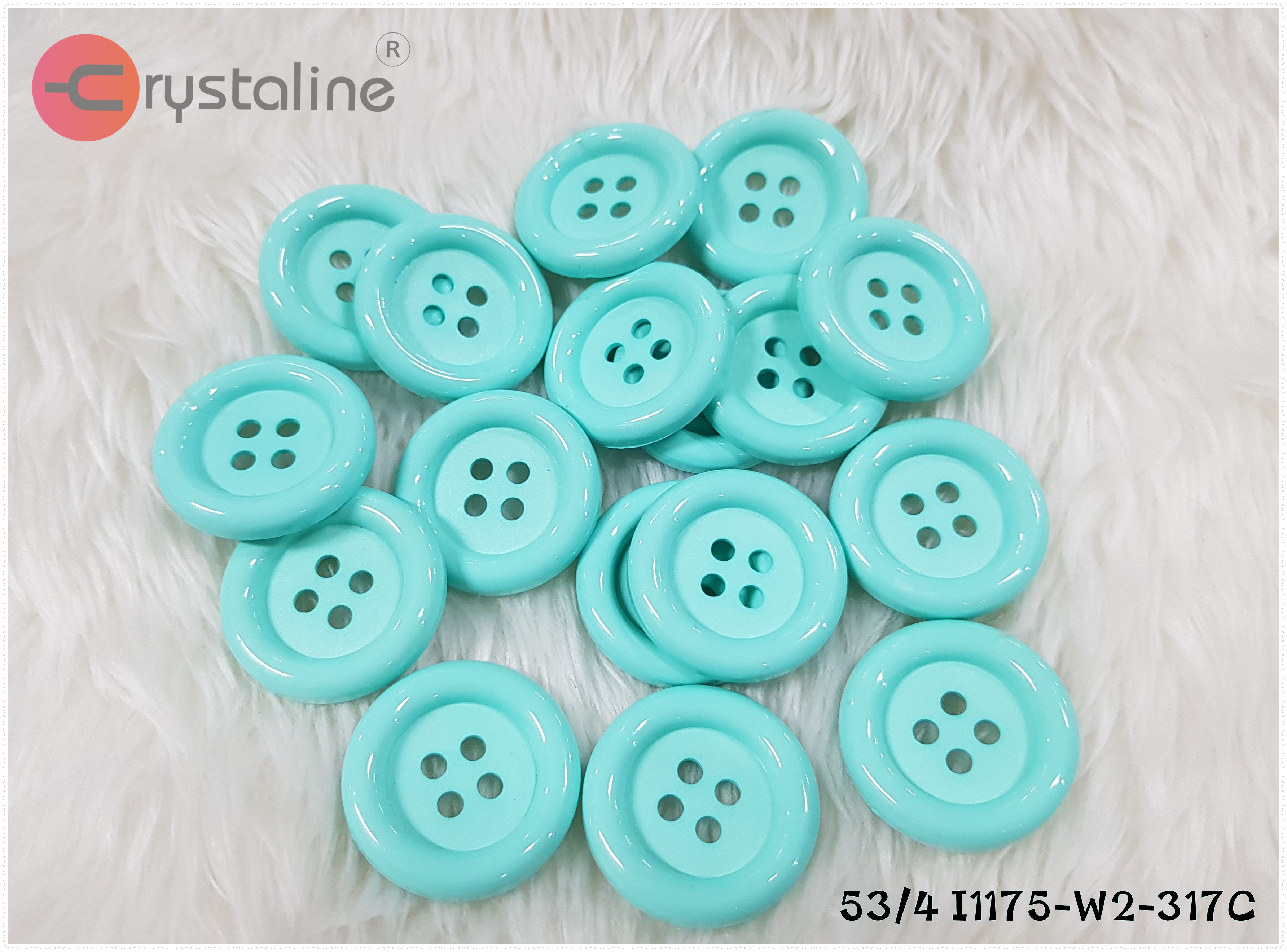 Big button - Blue col. (size 53L,50pcs/pack)