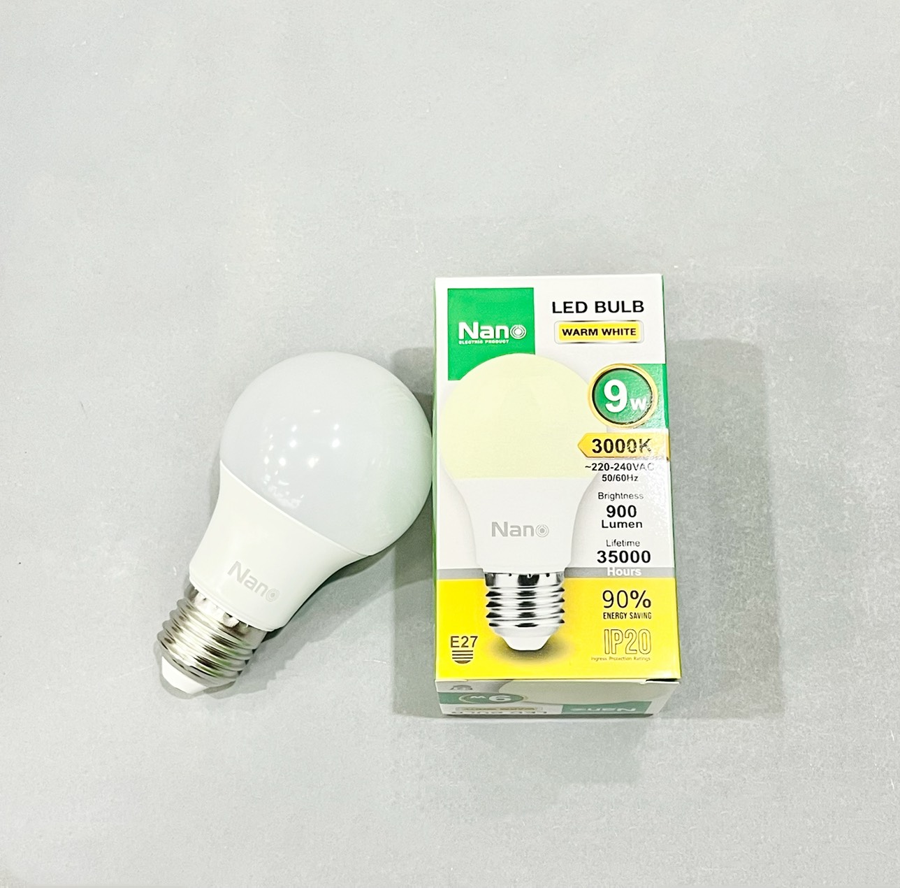 หลอด LED Bulb แสงวอร์ม Nano