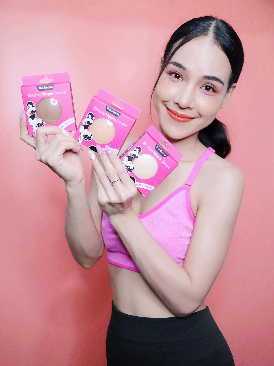 ซิลิโคนแปะจุก ที่ปิดหัวนม แปะหัวนม ปิดจุกนม เนื้อเจลทรงดอกไม้ขนาด 6.5cm และเนื้อด้านทรงวงกลมขนาด 8cm ซิลิโคนปิดจุก