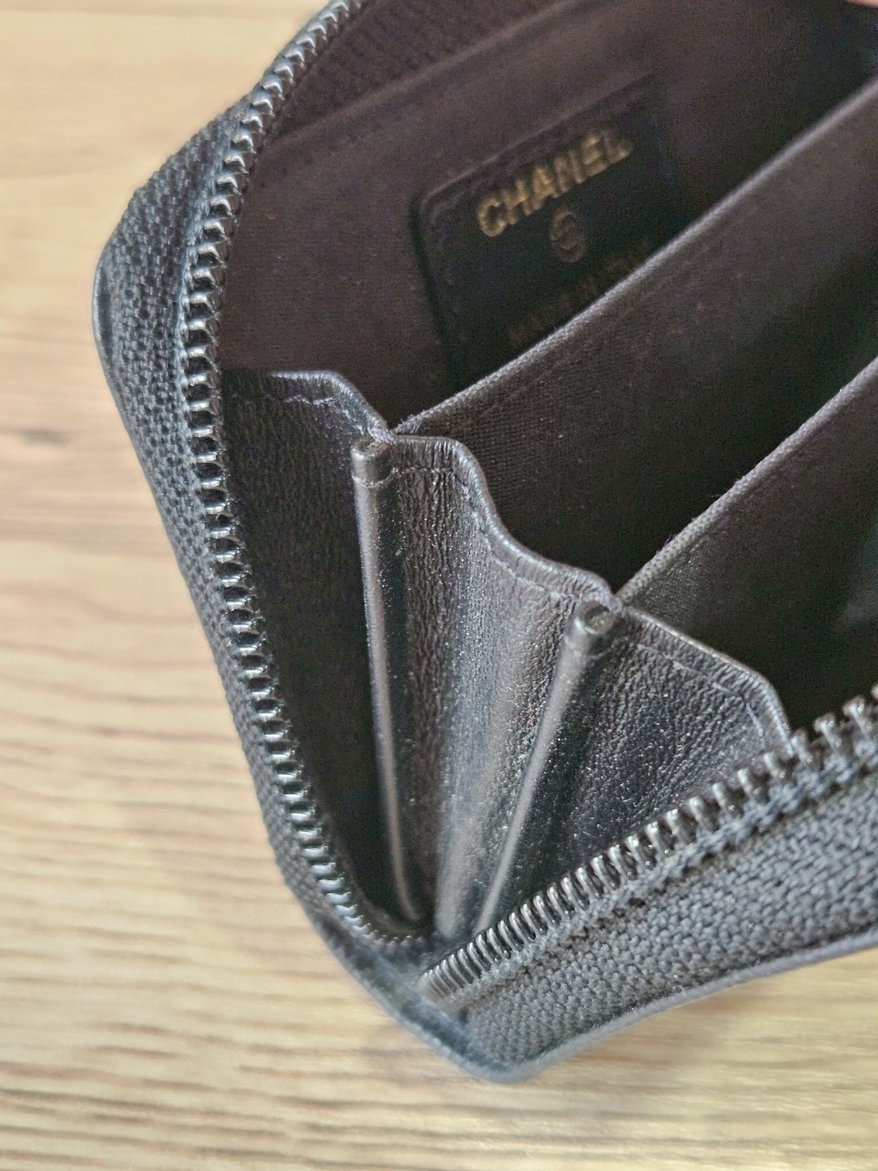 Chanel Boy Card Holder ดำทอง