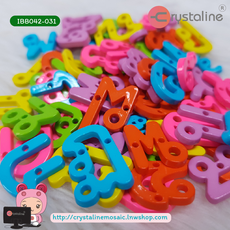 Thai alphabet - Candy col. (100g/pack)
