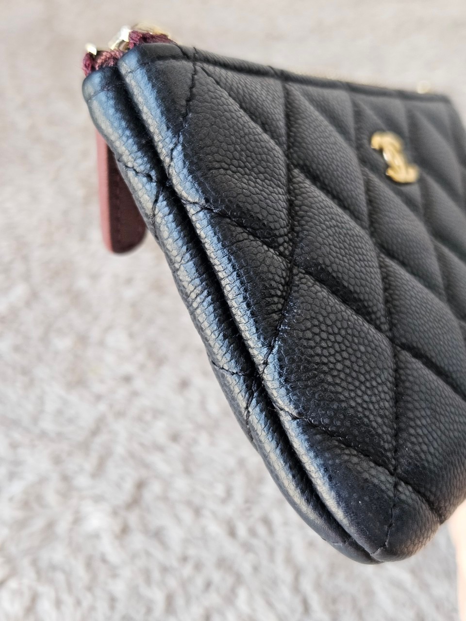 Chanel O Case Black Cavier GHW