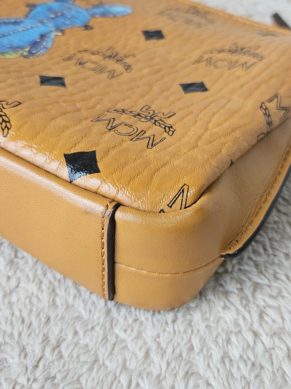 MCM Rabbit Top Zip Crossbody