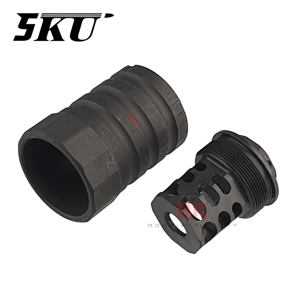 5KU 360 X12 Muzzle Brake with Blast Shield 14mm CCW (5KU-338)