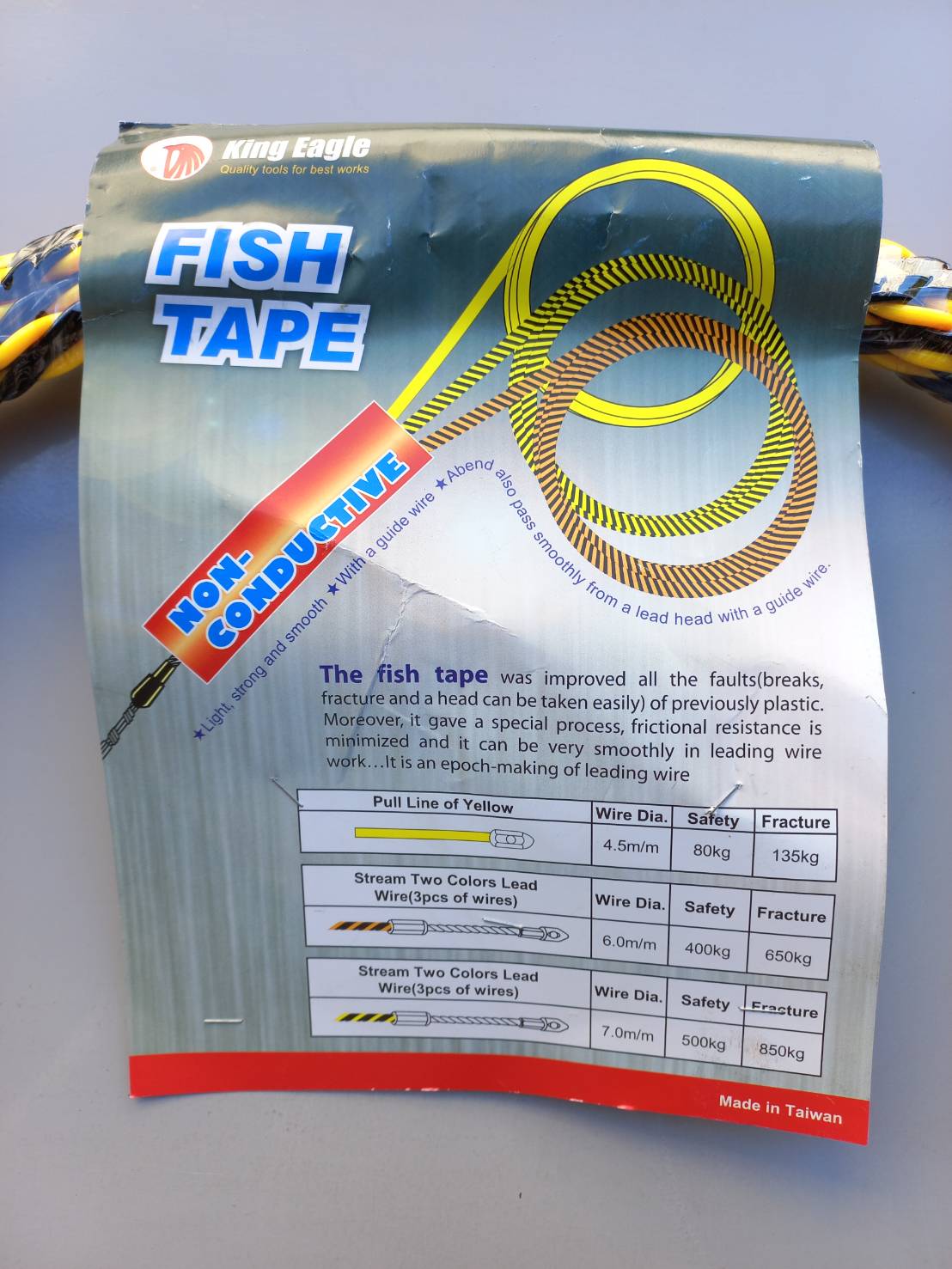 ลวดดึงสายไฟ 7มิล x 15ม.เกลียวเหลืองดำ