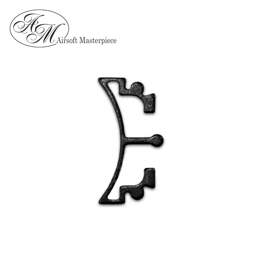 Airsoft Masterpiece Aluminum SV Puzzle Trigger Ring - Long Curve Black