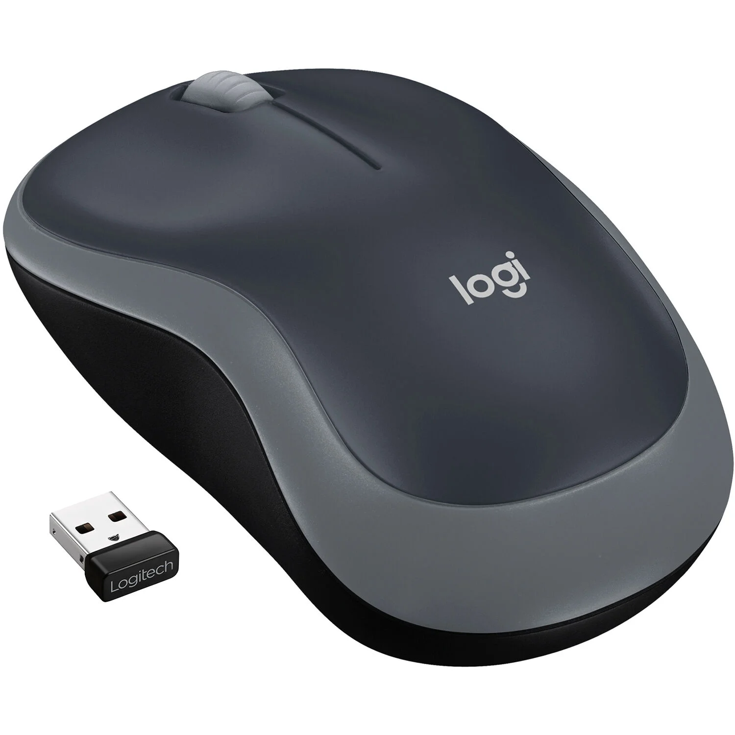 WIRELESS MOUSE LOGITECH M185D BLACK/GREY