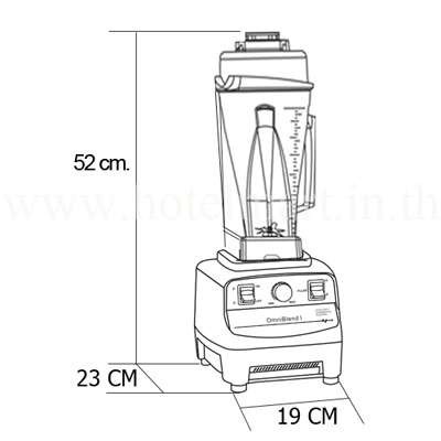 เครื่องปั่นน้ำผลไม้ ปั่นสมูทตี้ JTC 1200 วัตต์ (TM767) 1602-061