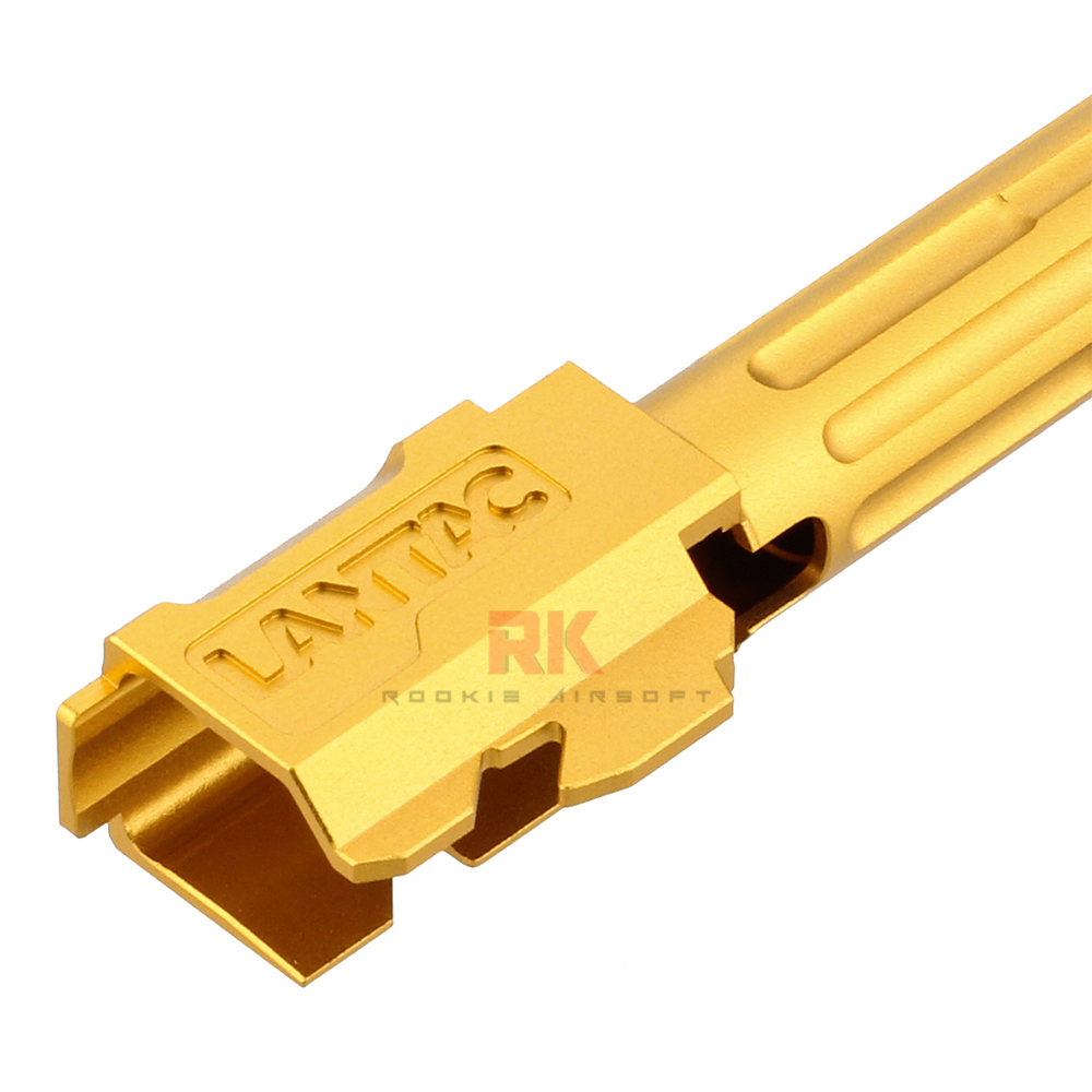 5KU LANTAC 9INE Fluted Outer Barrel for Marui G17 (Gold)