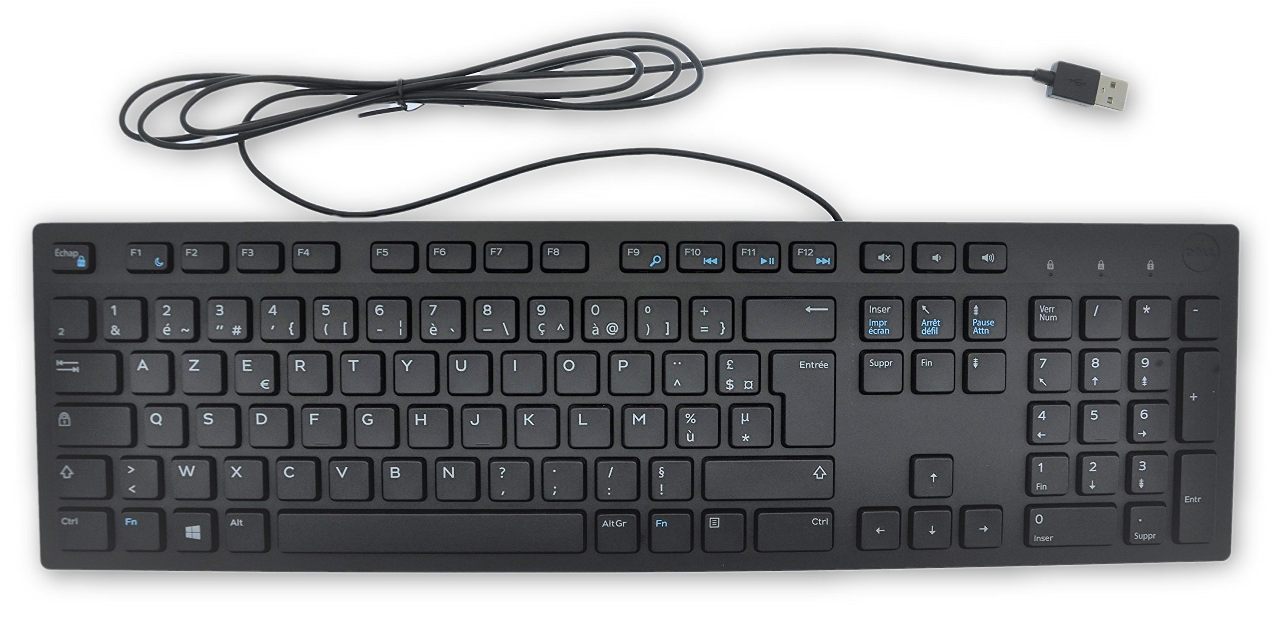 คีย์บอร์ด DELL MULTIMEDIA KEYBOARD KB216-BLACK (BROWN BOX) (EN-TH)