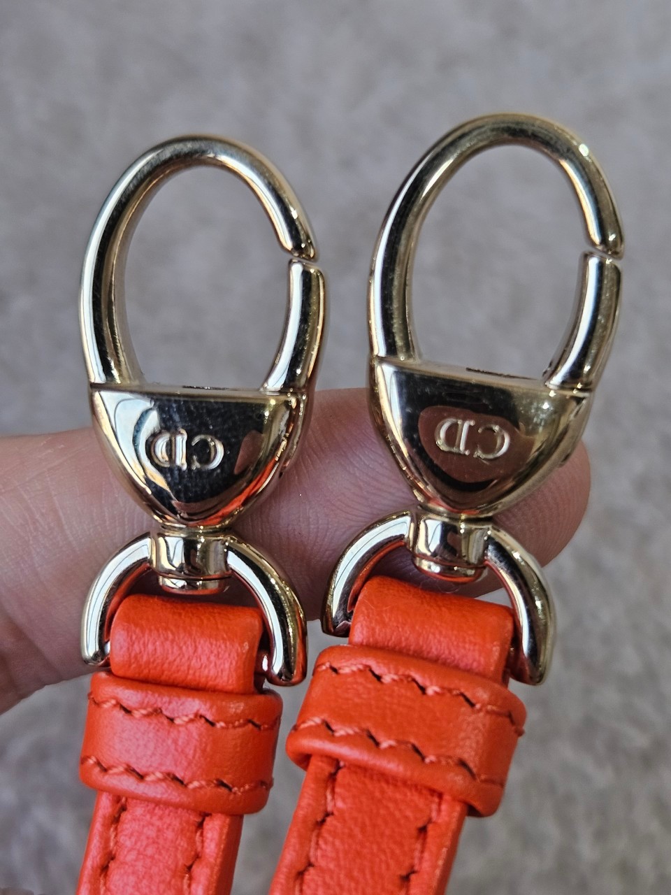 Lady Dior Micro Multicolor - Orange Gold Hardware
