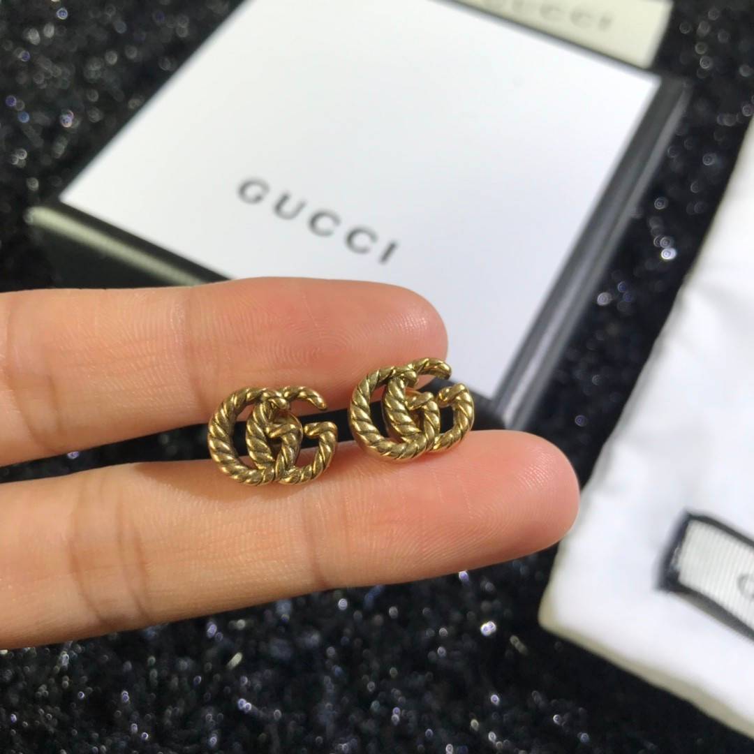 ต่างหูกุชชี่ Gucci earring ต่างหูกุชชี่ ติดหู งาน Hiend