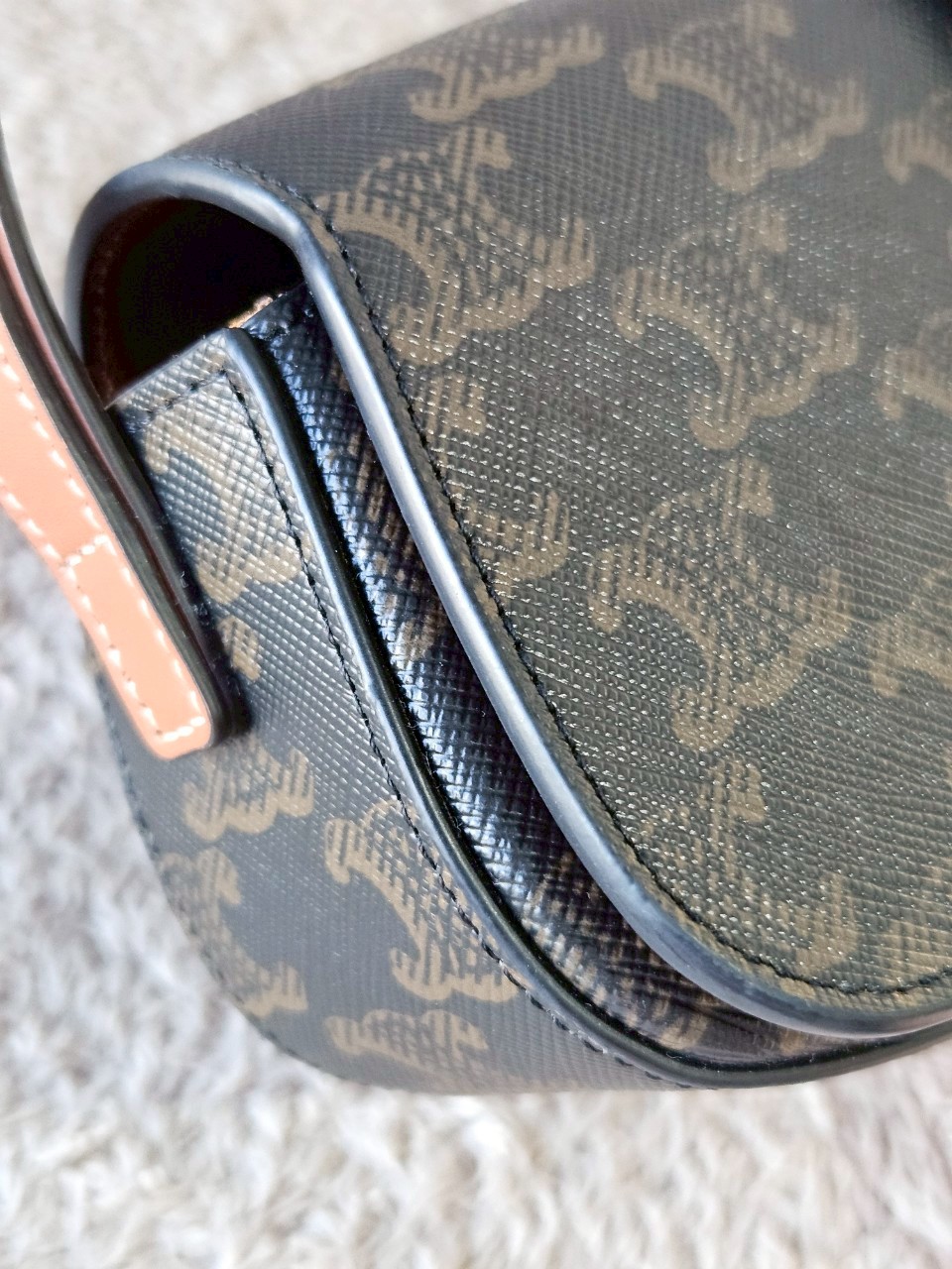 Celine Clutch on Strap Tabou Tan