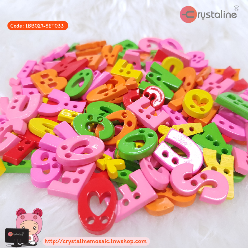 English alphabet - Happy holiday col. (100g/pack)