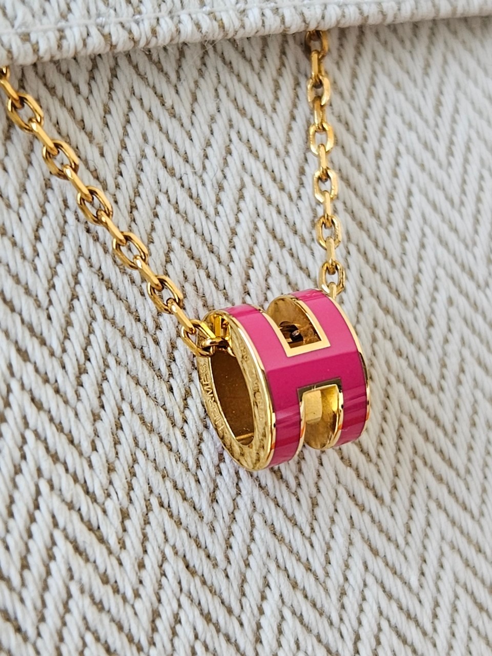 Hermes Mini Pop H ชมพูทอง