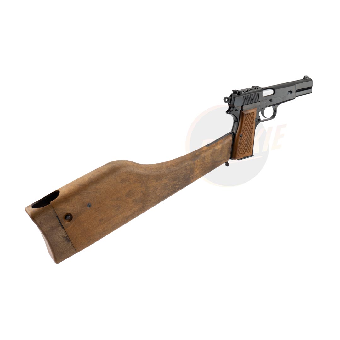 WE New Browning Hi-Power MK1 with Stock (Black)