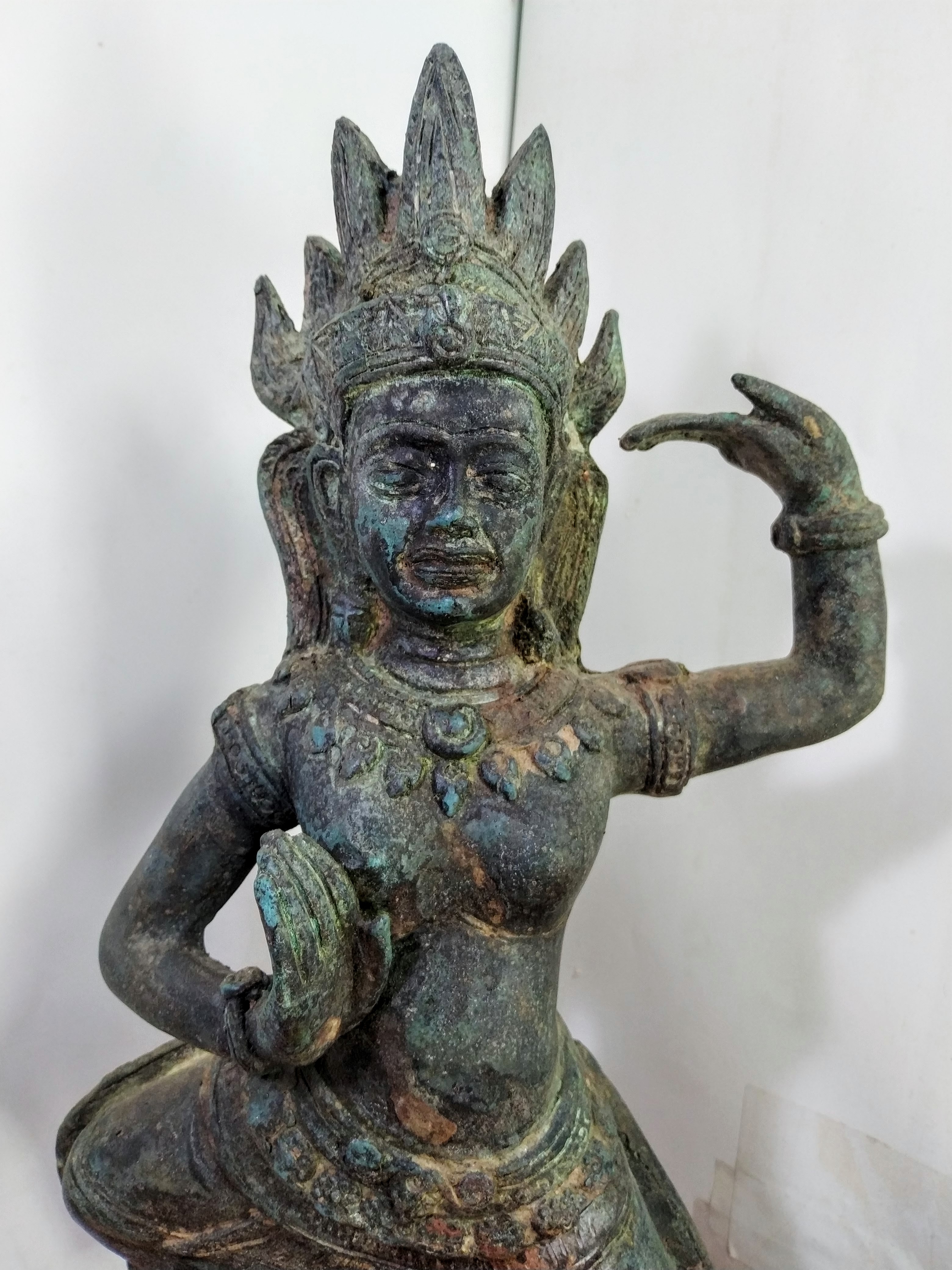 พระนางอัปสรา แห่งนครปราสาทบายน สูง16นิ้ว