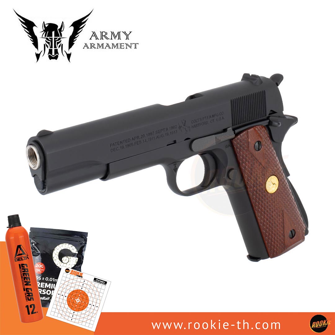 Army Armament R31 Colt M1911A1 GBB (Black)