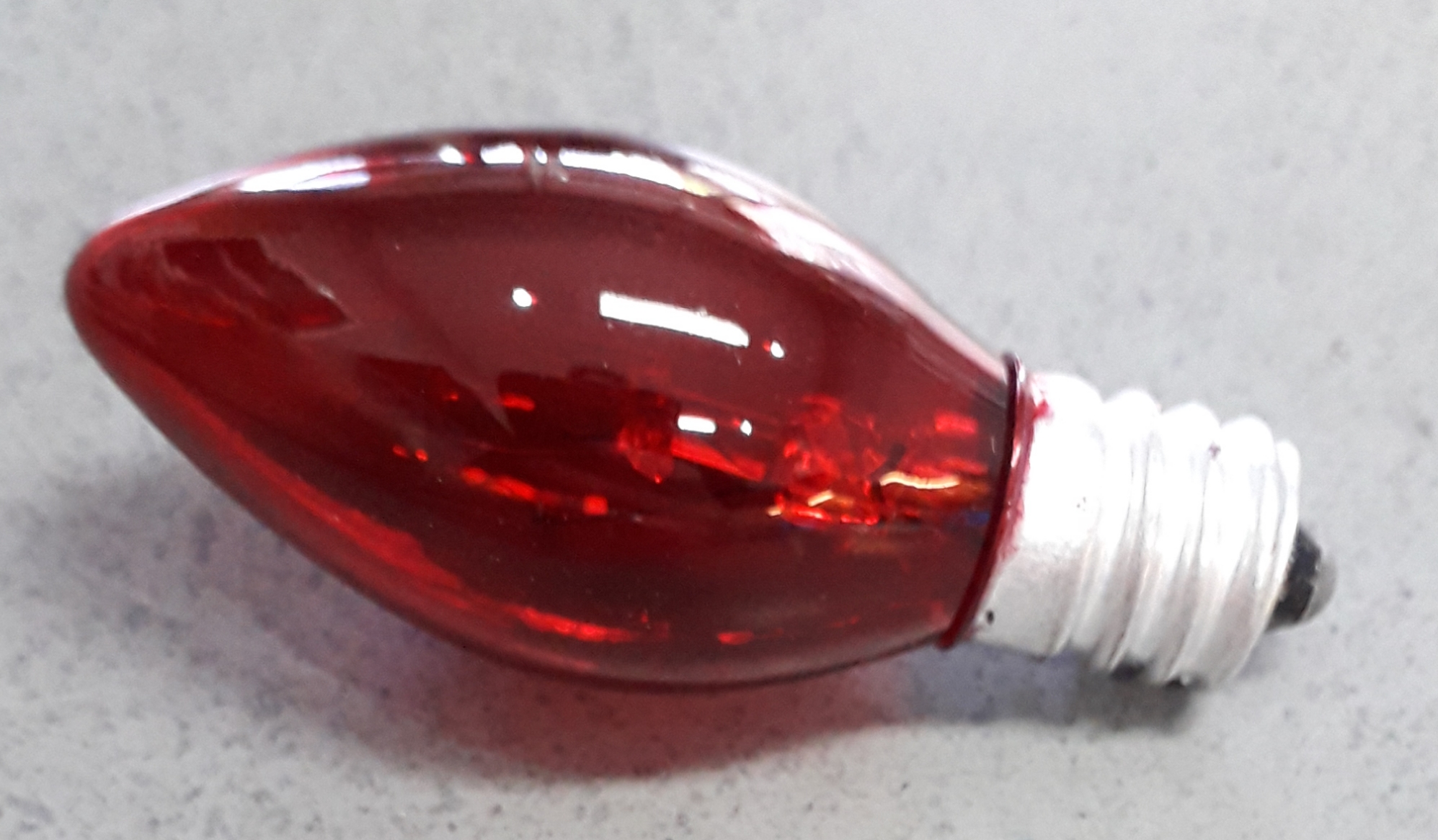 หลอดเทียน E12 สีแดง