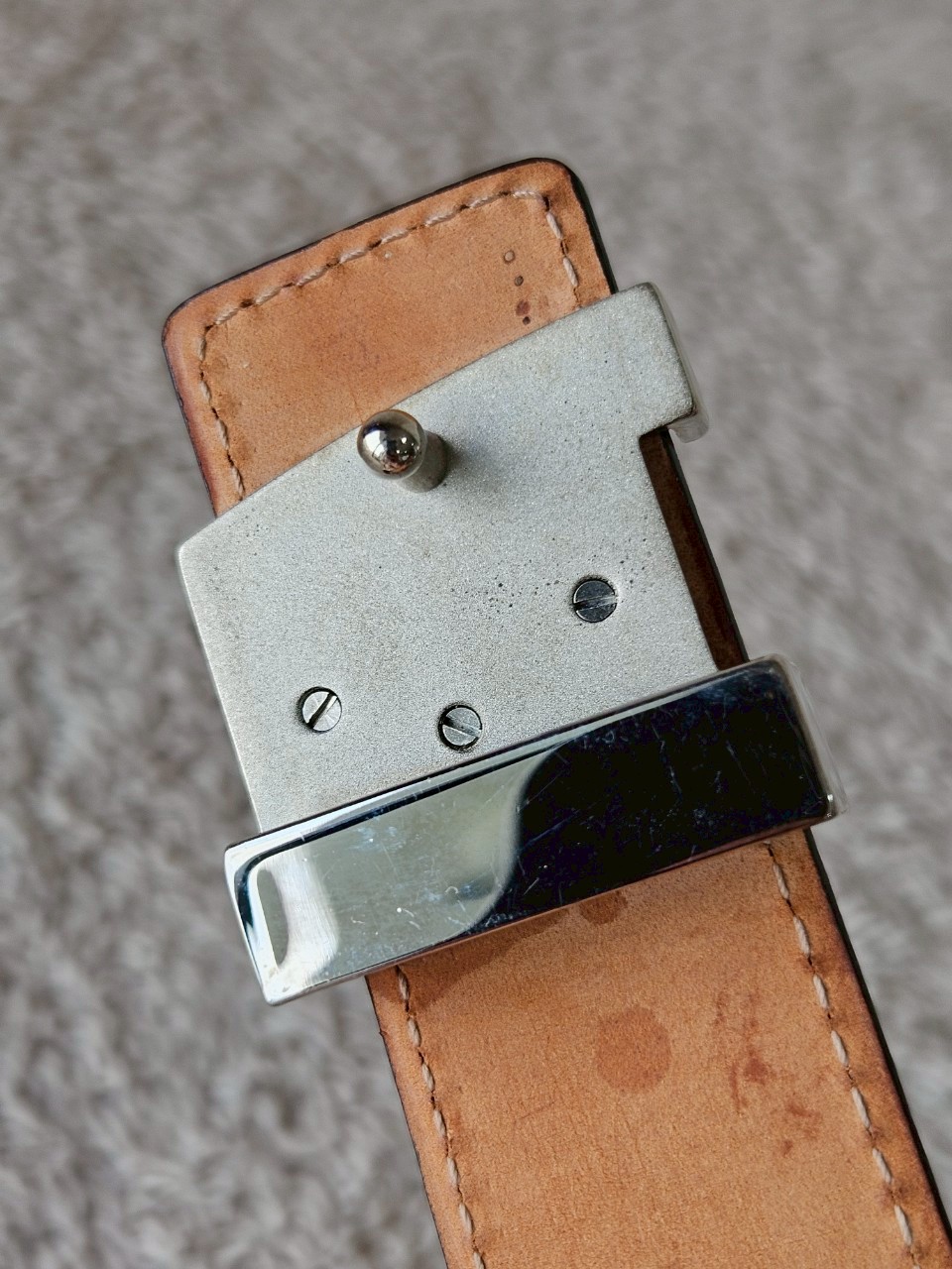 LV M9553 Black EPI Leather Belt