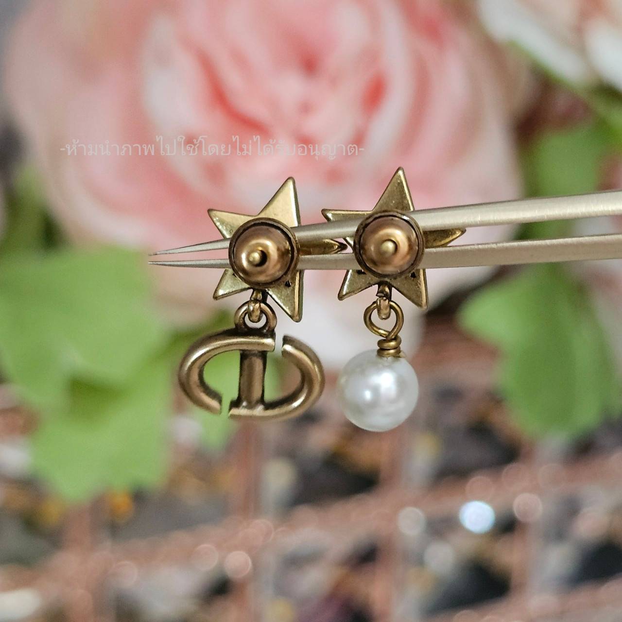 ต่างหูดิออ dior earrings ต่างหูดิออร์ ต่างหูดิออร์ หัวใจ