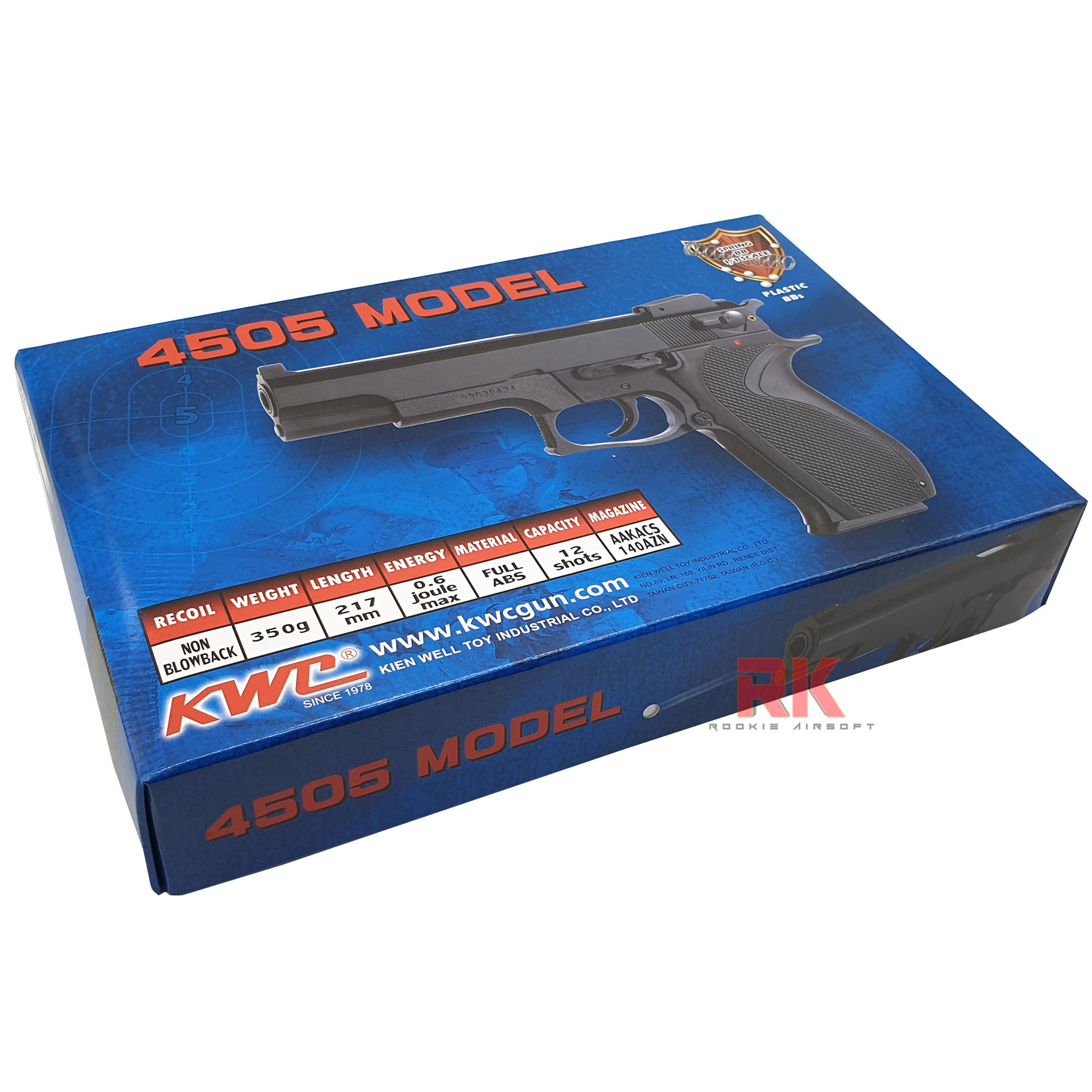 KWC 4505 S&W M945 Black Spring Action