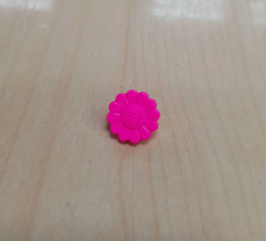 Flower button - Pink col. size (19L,144pcs/pack)