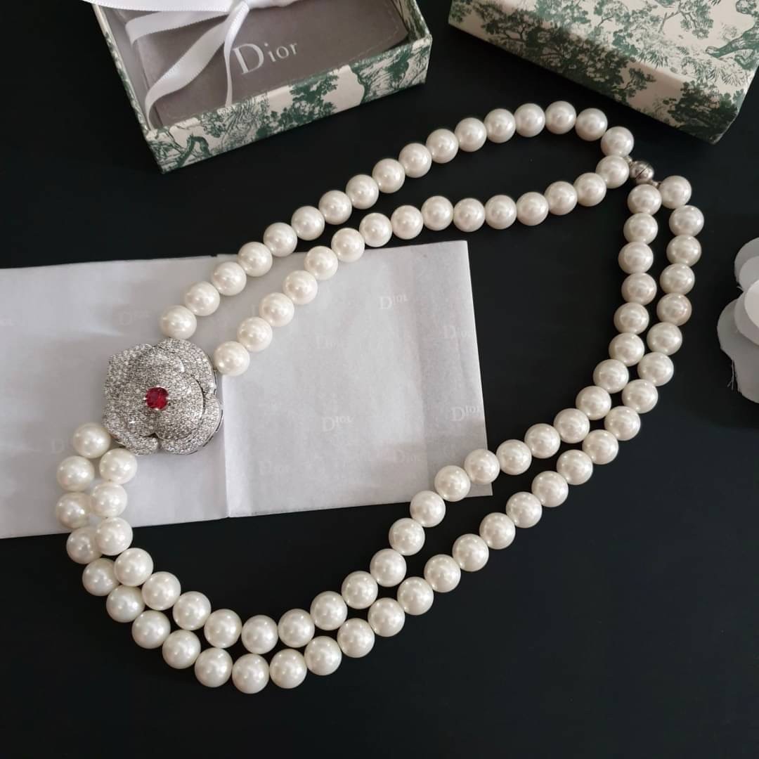 สร้อยคอมุก สร้อยคอออกงาน สร้อยคอเพชร