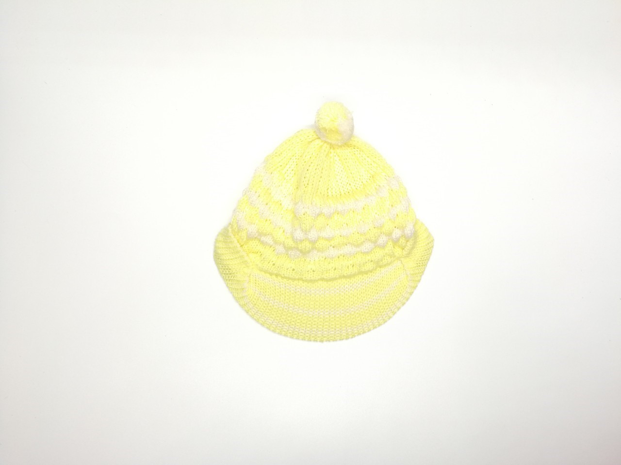 ขายส่ง หมวกไหมพรมเด็กแรกเกิด รุ่นน้อยหน่าปีก-พื้นสี (ราคาต่อโหล) nongnini1988