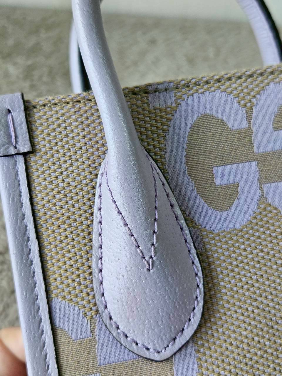 Gucci Jumbo GG Canvas Vertical Mini Tote