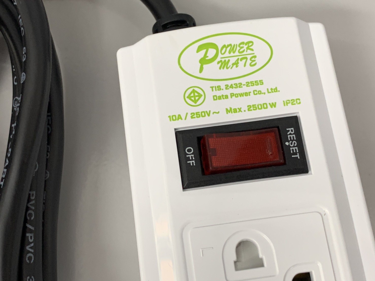 รางปลั๊ก 1 สวิทซ์ มี มอก.