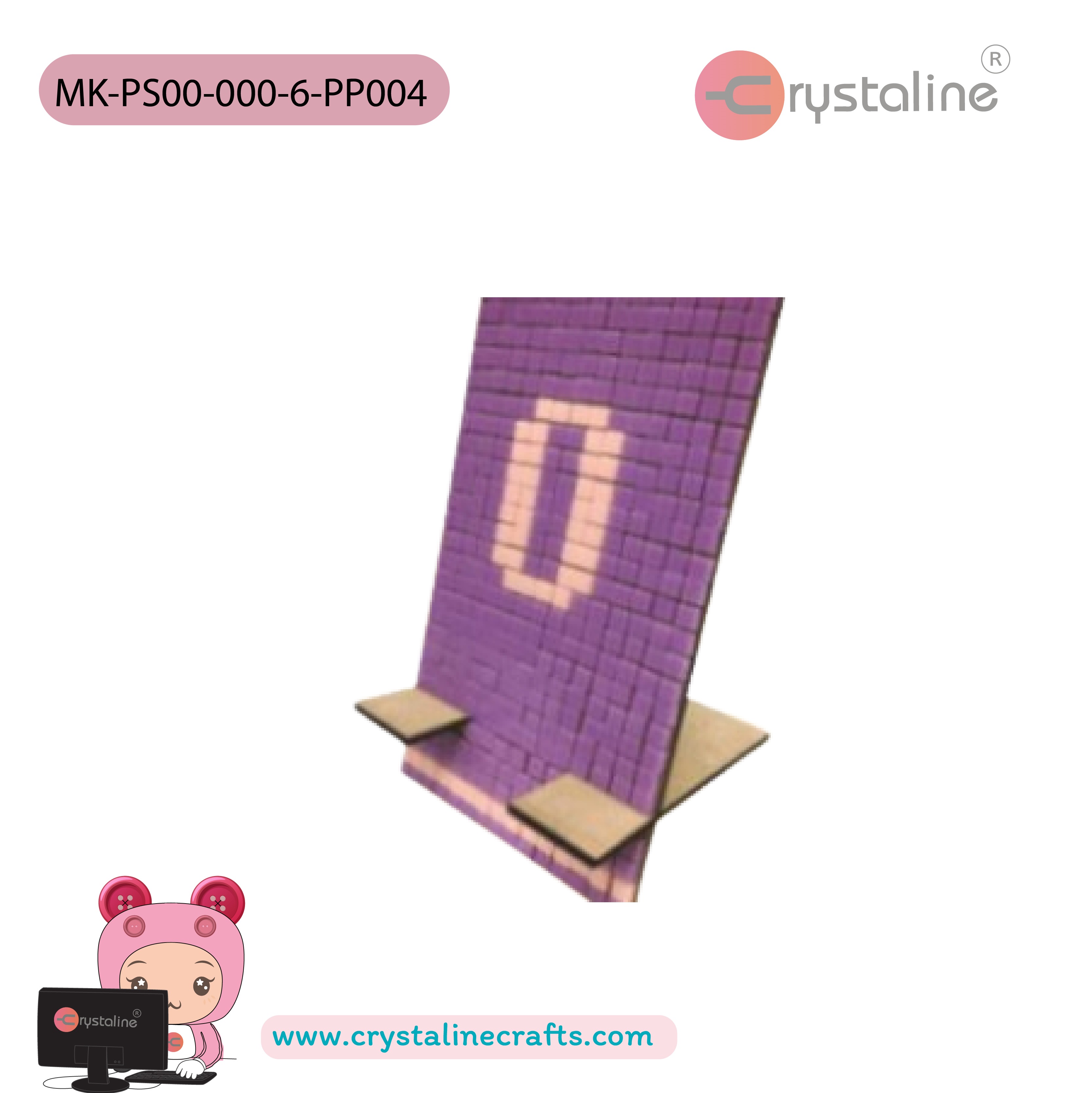 Phone stand holder kit - Purple col. (size 8.5x14.5 cm,1pc/pack)
