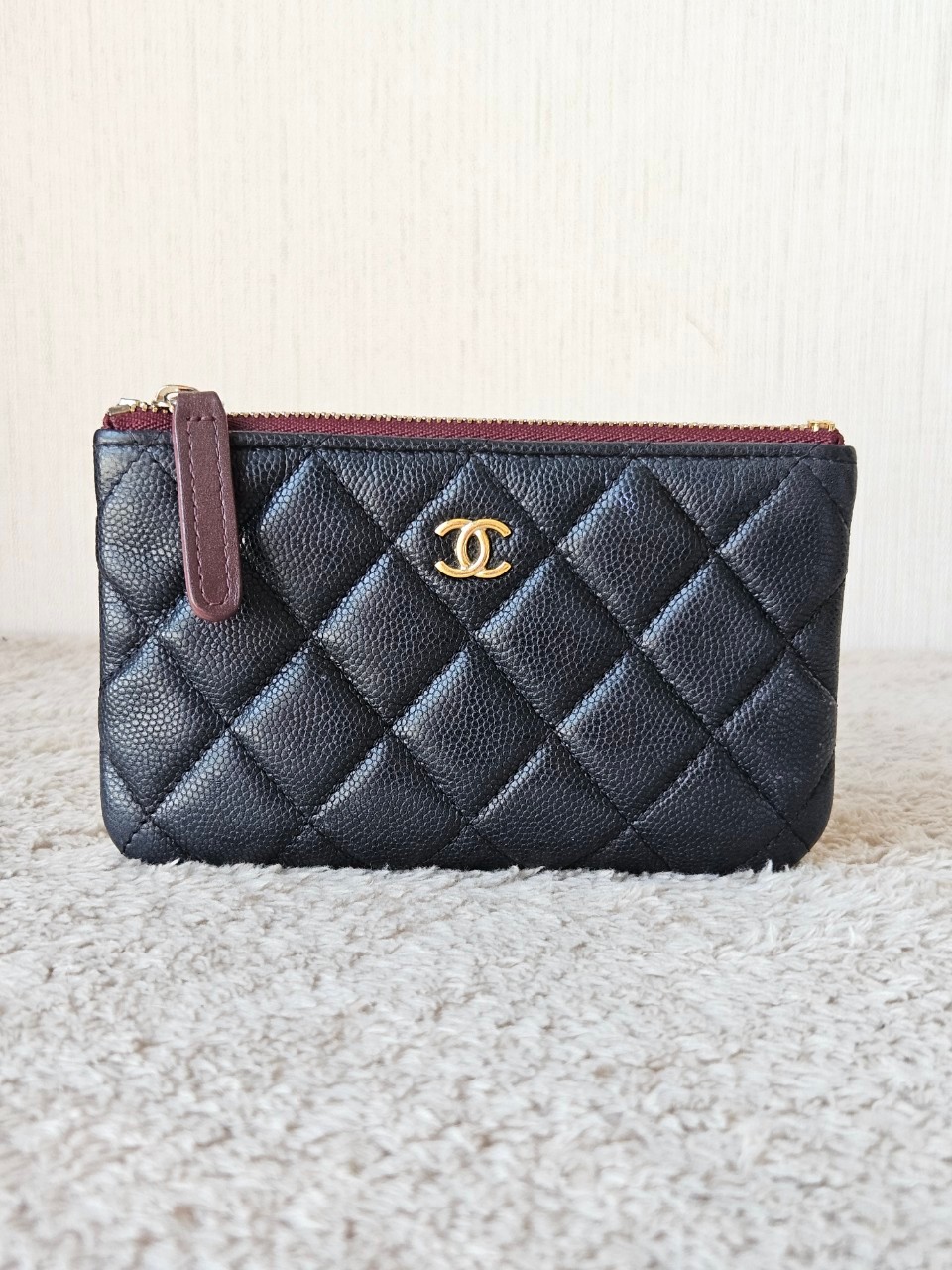 Chanel O Case Black Cavier GHW