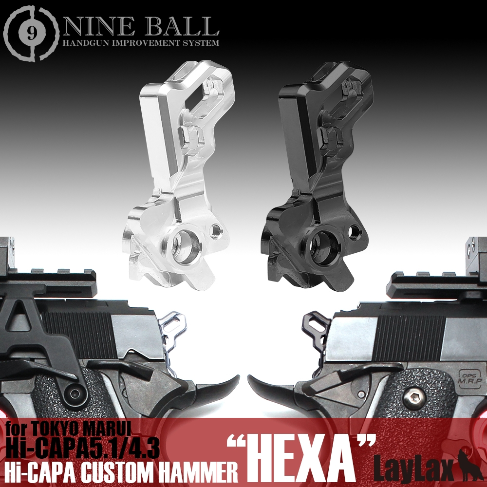 LAYLAX Nine Ball HEXA Hammer for Marui Hi-CAPA 5.1 / 4.3 (Silver)