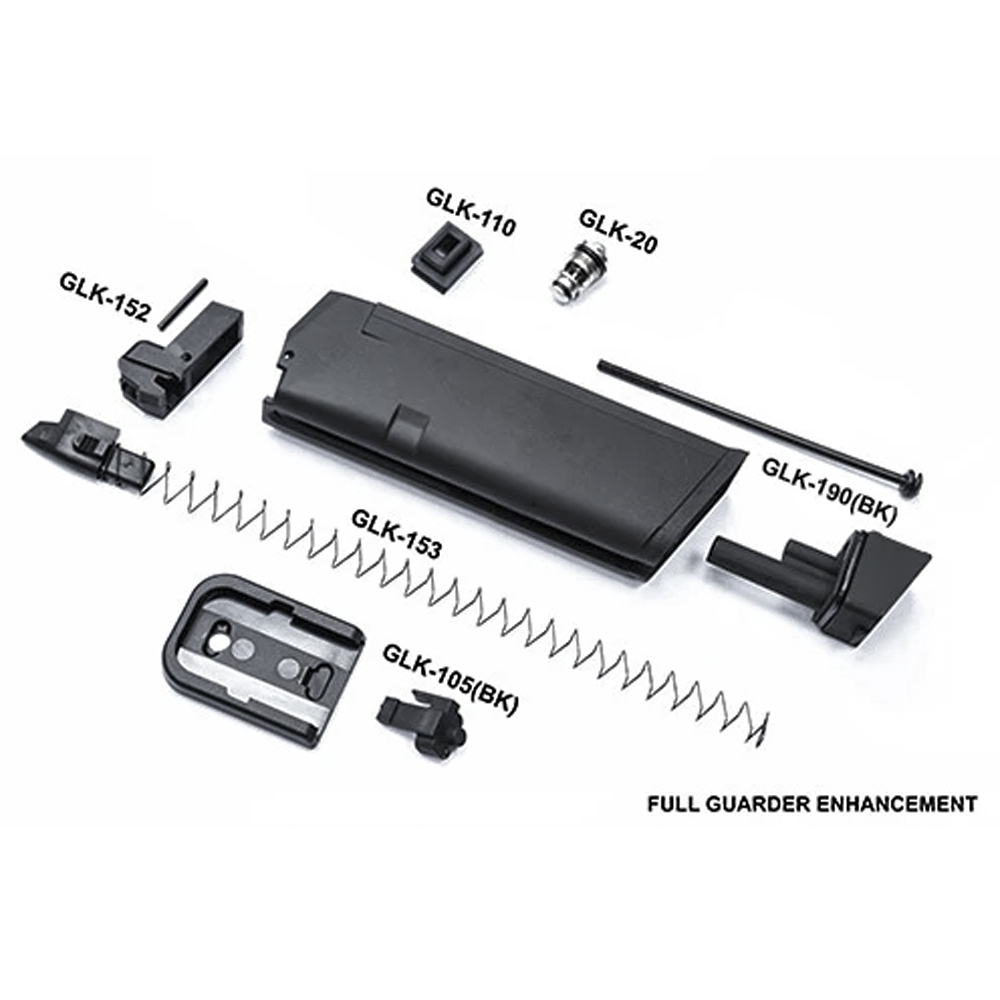 Guarder Aluminum Magazine Case/Base for Marui G19 (Black)