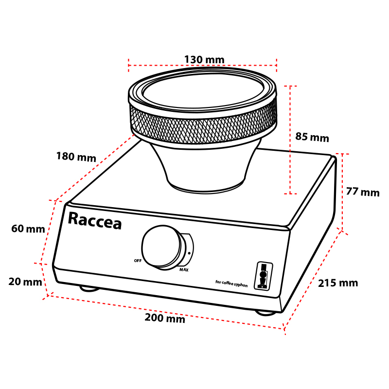 เตาไฟฟ้า 400W.สำหรับใช้กับเครื่องทำกาแฟไซฟ่อน 1614-173