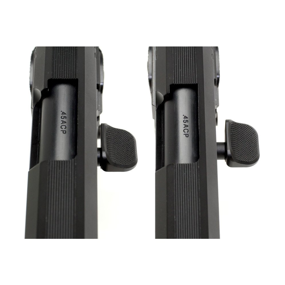 AIP Stainless Slide Stop with Thumb Rest for Hi-CAPA - Silver