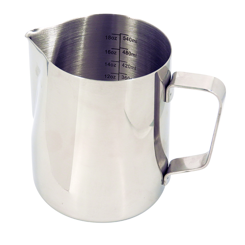 เหยือกตีฟองนมไอมิกซ์ สแตนเลส มีสเกลวัดปริมาณ ขนาด 600 ซีซี (แบบหนา) 1610-433