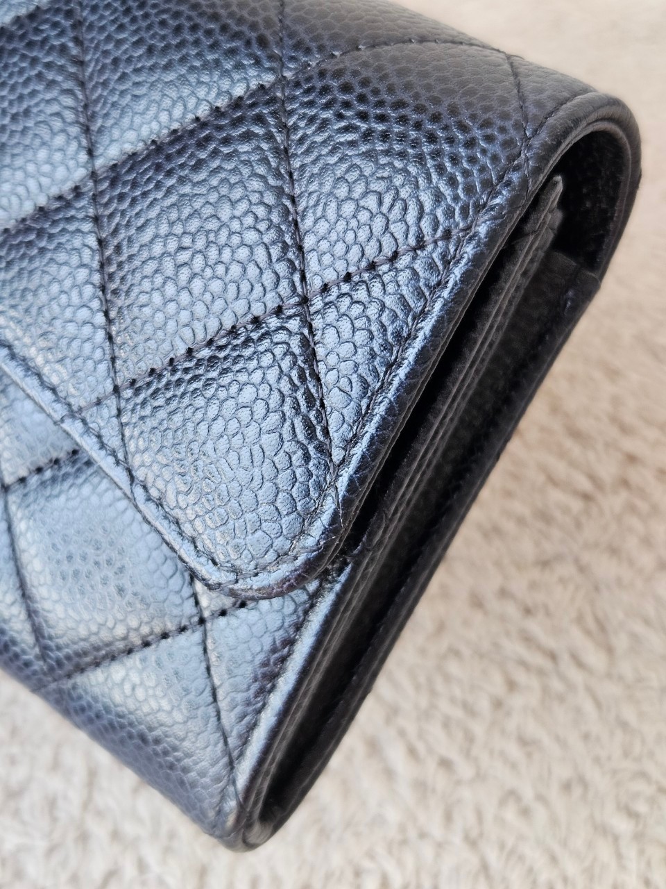 Chanel Sarah Black Cavier SHW