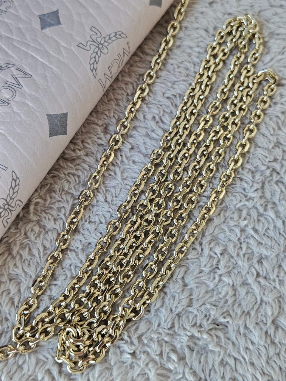 MCM Tracy Crossbody Wallet Pink