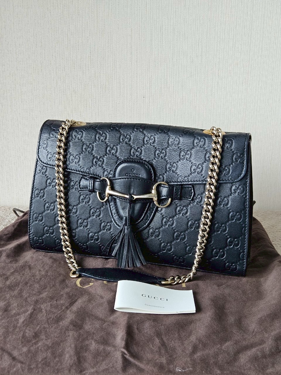 Gucci 295402 Emily Guccissima Medium