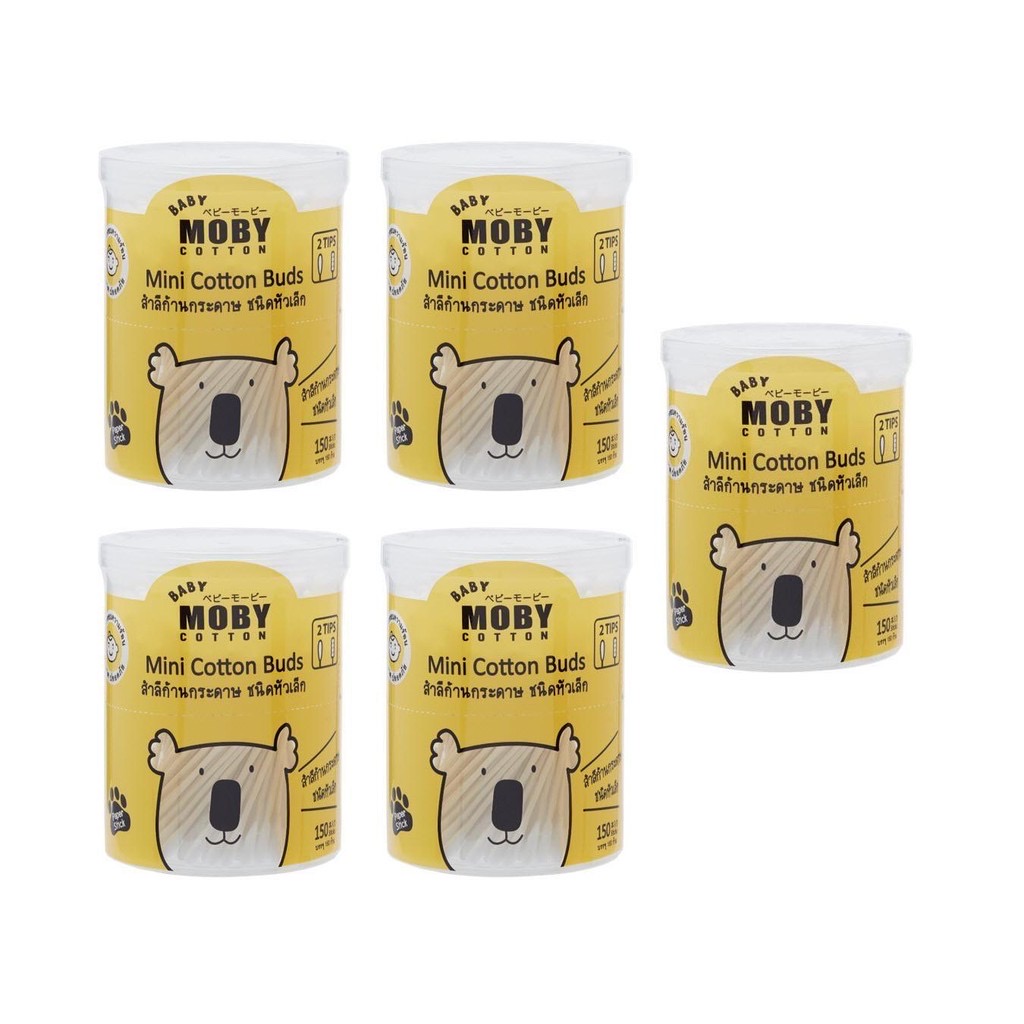 Baby Moby คอตตอนบัตหัวเล็ก (Mini Cotton Buds)