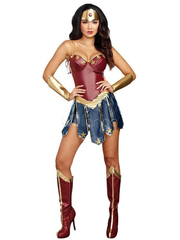 DC Comics Wonder Woman Cosplay Costume Sexy SuperHero (M0006)