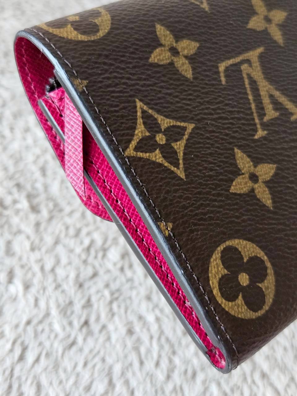 LV Emilie Mono Fuchsia Wallet